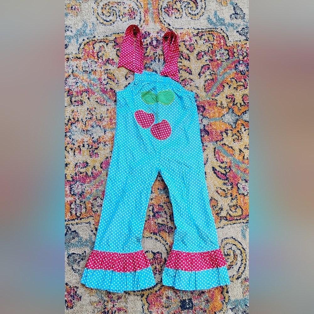 🍒Vintage Girls Polka-dot Romper